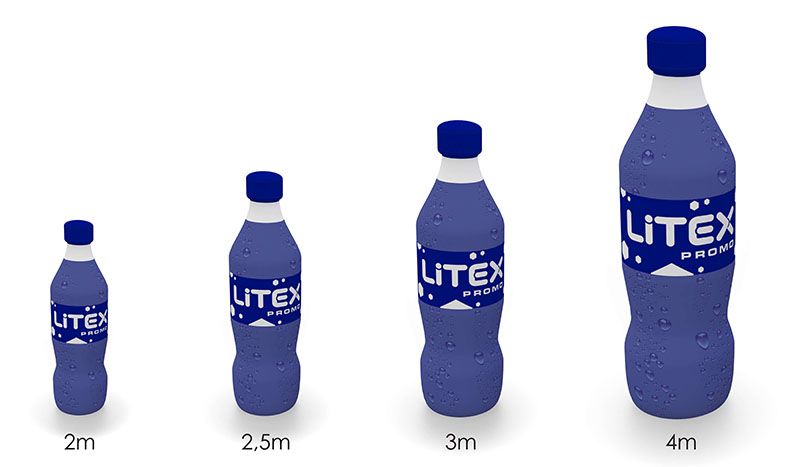 Bouteille publicitaire à air captif AirBlock