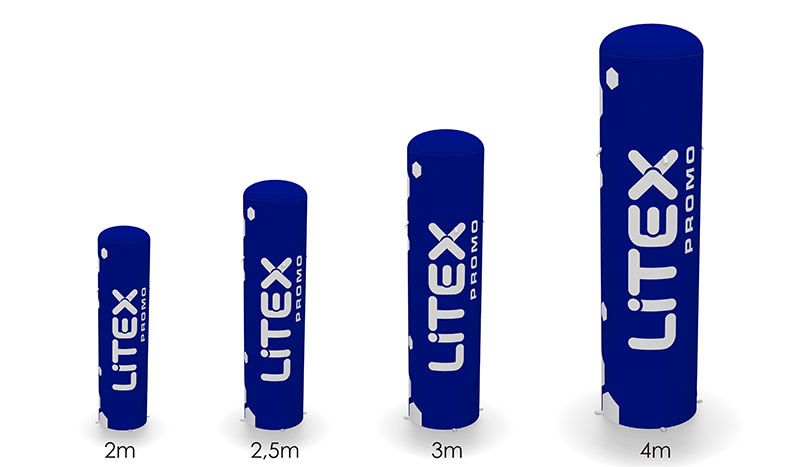 Colonne publicitaire à air captif AirBlock