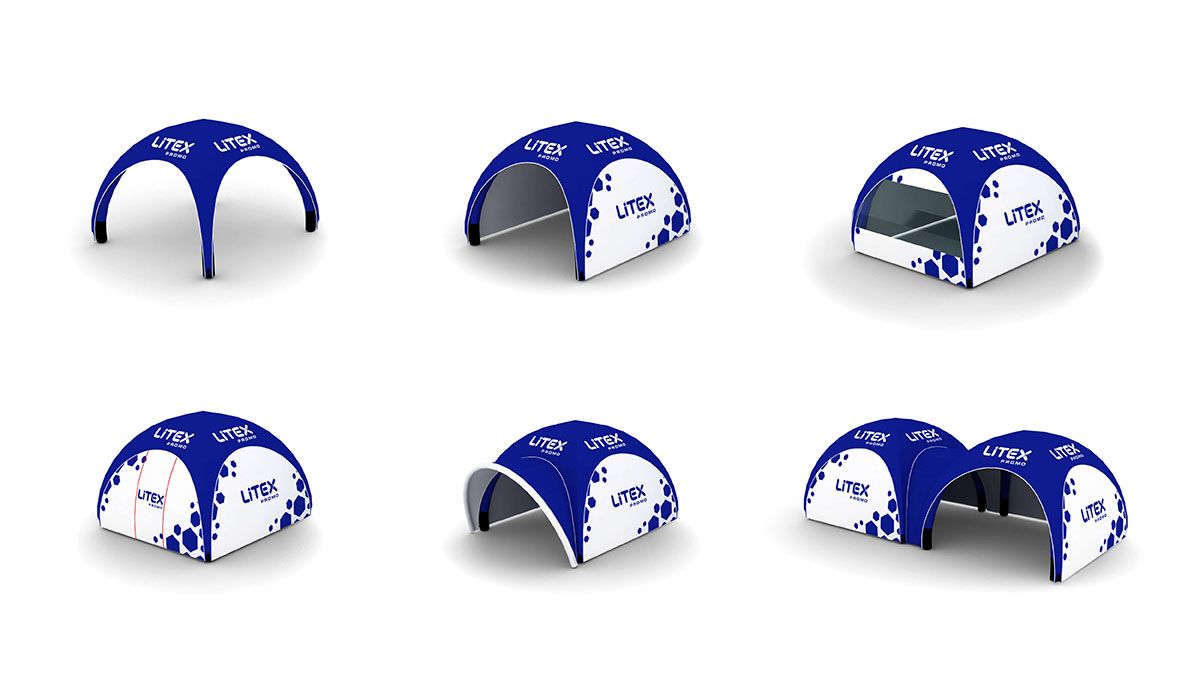 Tente publicitaire à air captif AirBlock