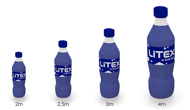 Bouteille publicitaire &agrave; air captif AirBlock