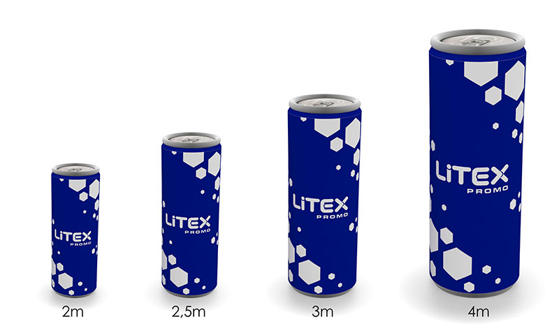 Canette publicitaire &agrave; air captif AirBlock